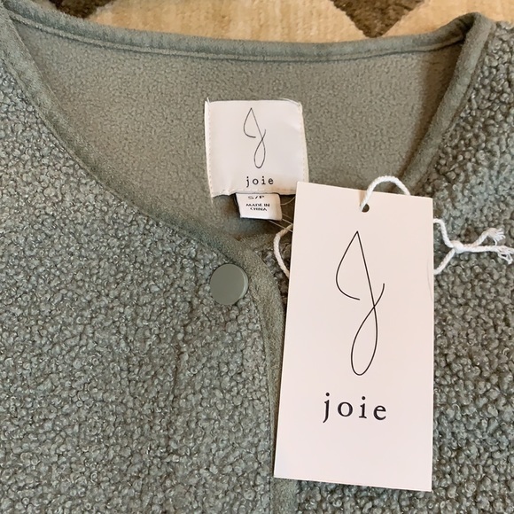 JOIE sage green snap button cardigan - Picture 7 of 7